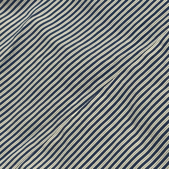 John Varvatos USA Slim Fit Blue White Stripe Button Down Shirt Mens 16.5 / 32-33 - Picture 5 of 12